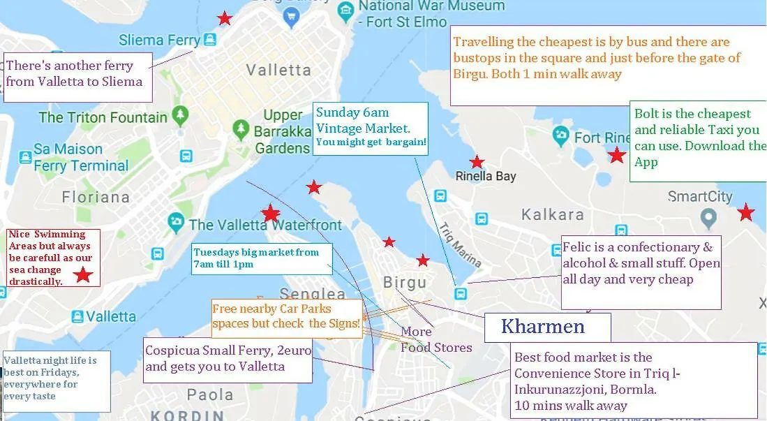Kharmen A 1565S House With Seaviews Apartment Birgu